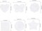 60 Pieces Mesh Plastic Canvas Kit Including 6 Shapes 3 Inch Clear Plastic Canvas, 12 Colors Acrylic Yarn and Tools for Embroidery Plastic Canvas Craft, Knit and Crochet Projects